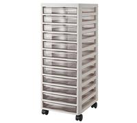 Unidad almacenamiento plástico Archivador cajones superficiales Multiusos para Oficina Escuela Papelería Hogar Organizador 12-Tier