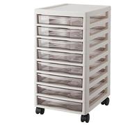 Unidad almacenamiento plástico Archivador cajones superficiales Multiusos para Oficina Escuela Papelería Hogar Organizador 8-Tier