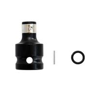 Unidad cuadrada de liberación rápida de 1/2 pulgadas a adaptador de enchufe hembra hexagonal de 1/4 pulgadas, adaptador de mandril for llave de impacto y trinquete (Color : 1 PC Standard)