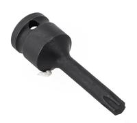Unidad de 1/2 pulgada para adaptador de enchufe Torx T20-T100 acero cromado | Acero al cromo vanadio, tratado térmicamente, alta dureza, se adapta a t20- para brocas t100, unidad de 0.5 pulgadas