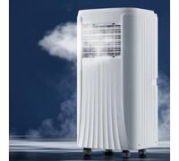 Unidad de acondicionamiento de CA portátil, 9000 BTU 3-en-1 unidad de CA inteligente con control remoto, refrigeración rápida, ventilador de deshumidificador silencioso con temporizador 24H para la of