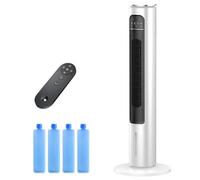 Unidad de aire acondicionado portátil sin ventana con control remoto, enfriador de aire evaporativo, enfriador de pantano para 4 modos, temporizador de 12 horas, tanque de agua extraíble, paquetes de