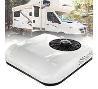 Unidad de Aire Acondicionado silenciosa de Baja Potencia para autocaravanas, Aire Acondicionado de Techo de 12 V/24 V CC, Aire Acondicionado para estacionamiento, diseño Compacto White-12V