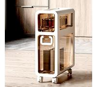 Unidad de almacenamiento delgada para baño - Nizer vertical con cajones transparentes para espacios pequeños - perfecto para un almacenamiento eficiente y optimización del espacio