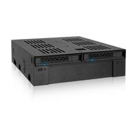 Unidad de almacenamiento Icy Dock MB322SP-B Negro Metal 7,9.5 mm 6 Gbit/s