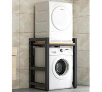 Unidad de almacenamiento para lavadora y secadora, apilable, con capacidad de 300 kg, perfecta para baño y cocina, incluye kit de apilamiento para ahorrar espacio