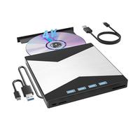 Unidad de BLU-Ray Externa 4K, Reproductor de BLU-Ray for portátil, USB 3.0, Lector de CD/DVD RW, grabadora Rápido y Conveniente