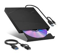 Unidad de BLU-Ray Externa for Ordenador portátil, Reproductor CD/DVD/RW USB 3.0, Compatible con Lector Discos 50 GB, Compatible Windows 10/11 y Mac OS