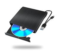Unidad de BLU-Ray Externa for Ordenador portátil, Reproductor CD y DVD, grabadora, lectora, Compatible con Windows 11, 10 Mac