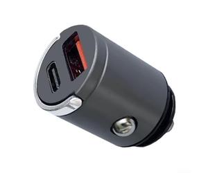 Unidad de carga para automóvil de 100 W con salidas USB-A y USB-C PD y estructura de montaje oculta compatible con redes de alimentación automotriz de 12 V 24 V