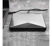 Unidad de CD/DVD Externa para Computadora Portátil, Reproductor de DVD para Computadora Portátil Aleación de Aluminio USB3.0 Computadora de Escritorio Unidad de DVD Externa