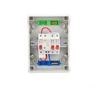 Unidad de consumo bidireccional Ip65 Panel de disyuntor para exteriores, hogar, garaje, caravana, taller, uso blanco, serie Ha, caja de distribución con tapa transparente y riel seguro (HA-5WAY)