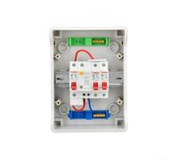 Unidad de consumo exterior IP65 Tablero de distribución bidireccional, caja de fusibles resistente a la intemperie, para taller de garaje, panel de disyuntor ABS ignífugo con cubierta transparente (HA