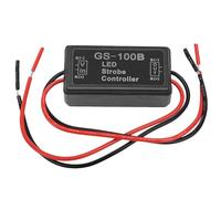 Unidad De Control De Flash - Regulador De Flash LED Estroboscópico, Controlador De Brillo LED | Luz intermitente LED GS-100B Automática Para Coche, 3 Modos 12V-24V DC, Accesorio