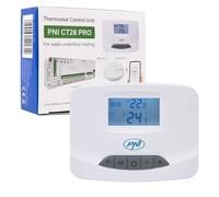 Unidad de Control de termostato inalámbrico PNI-CT28 Pro, para Suelo Radiante Compatible con módulo de Control de electroválvula PNI-CT28M y con Hub PNI-CT28WIFI