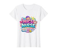 Unidad de cuidados intensivos neonatales de enfermería de la UCIN Enfermera Bebés Lindos Camiseta gráfica económica, Mujer, Blanco, S