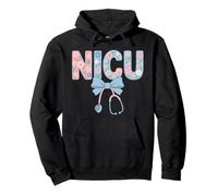 Unidad de cuidados intensivos neonatales Florales de enfermería de la UCIN Arco de Coqueta Sudadera con Capucha