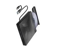 Unidad de disco externa con puerto USB y lector de tarjetas de memoria USB 3.0 tipo C, compatible con PC y portátil, reproductor de disco externo
