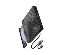 Unidad de disco externa con puerto USB y lector de tarjetas de memoria USB 3.0 tipo C, compatible con PC, portátil, unidad de disco de alta velocidad con hub USB