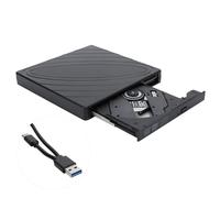 Unidad de disco óptico, unidad de DVD externa de alta velocidad Plug and Play con rico entretenimiento audiovisual, diseño delgado, corrección de