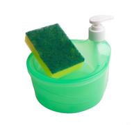 Unidad de dispensación automática de jabón de diseño compacto con solución de almacenamiento de esponja integrada (verde)