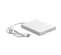 Unidad de disquete USB externa de 3,5 pulgadas, unidad de disquete externa portátil de 1,44 MB, unidad de disco floppy USB, accesorios de computadora para Win 10 / 7 / 8 / Vista / XP / ME / 2000 / SE