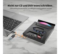 Unidad de DVD externa, lector de discos ópticos USB portátil, grabadora de DVD RW universal para portátiles y ordenadores de sobremesa, dise
