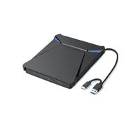 Unidad de DVD Externa USB 3.0 Tipo C, Grabadora de CD/DVD Portátil para Computadora Portátil, Computadora de Escritorio, para , PC