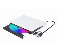 UNIDAD DE DVD GEMBIRD USB EXTERNA PLATA