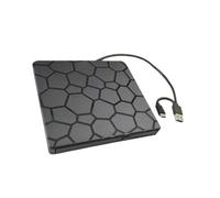 Unidad de DVD RW Externa USB 3.0 Tipo C, Interfaz 2 en 1, Grabadora de DVD, Lector y Reproductor de CD, Unidad Óptica para Ordenador Portátil.