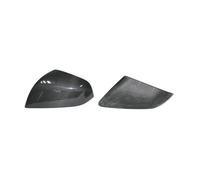 Unidad de espejo retrovisor Para Tesla para modelo X 2012-2022 Stick On tipo cubierta de espejo retrovisor puerta lateral fibra carbono seca estilo OEM(A gloss black)