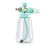 Unidad de espuma de conexión rápida de 1/4 pulgadas para lavadora a presión con spray de ventilador de 60 grados y rendimiento de producción de espuma estable (verde claro)