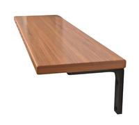 Unidad de Estante de Pared Flotante, estantes rústicos Almacenamiento de Cocina estanterías montadas Ajustables Planta de Madera y exhibición de Metal para Sala de Estar Dormitorio Walnut 30 * 60cm