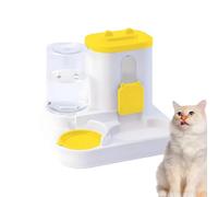 Unidad de hidratación Feline Nourish para mascotas, tanque de distribución automática de alto volumen - Estación de alimentación seca y húmeda de doble cámara | Hogar Mascotas