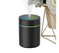 Unidad de humidificador portátil, pequeña mesa difusora, 2,64 x 2,64 x 3,74 mm, 0,5 L, función de temporizador, quiet Mist Dispenser for Nursery, Hotel, Bathroom, House, Kids' Room, Use