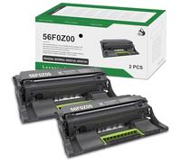 Unidad de imagen negra 56F0Z00 (paquete de 2) - Unidad de imagen compatible 56F0Z00 de repuesto para impresora Lexmark 56F0ZA0 MS321dn MS421dn MS421dw MS521dn Ms622de MX321adn