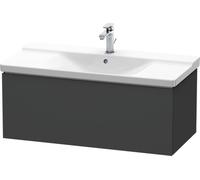 Unidad de lavabo Duravit L-Cube, para montaje en pared, anchura 1020mm, profundidad 481, 1 extraíble, se ajusta \"P3 Comfort\". Artículos 233210, 233310 y 233410, LC615004949, Color: Grafito Mate Deco
