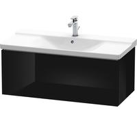 Unidad de lavabo Duravit L-Cube, para montaje en pared, anchura 1020mm, profundidad 481, 1 extraíble, se ajusta \"P3 Comfort\". Artículos 233210, 233310 y 233410, LC615004040, Color: Laca negra de alt