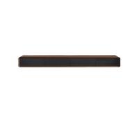 Unidad de Medios Soporte for televisores de hasta 65" Centro Entretenimiento Moderno Mediados Siglo con cajón y Puerta abatible para Sala de Estar(Negro)