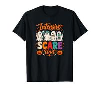 Unidad de Miedo intensivo Lindos Fantasmas UCI Enfermera Halloween Camiseta gráfica económica