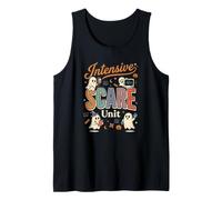 Unidad de Miedo intensivo UCI Enfermera Fantasma Halloween Camisa médica Camiseta sin Mangas