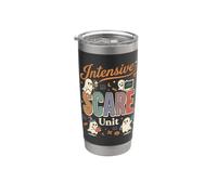 Unidad de miedo intensivo UCI enfermera fantasma Halloween camisa médica Vaso térmico de acero inoxidable de doble pared