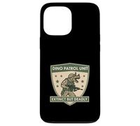 Unidad de Patrulla Dino Extinta Pero Mortal Guerrero Arte Triceratops Carcasa para iPhone 13 Pro Max