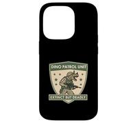 Unidad de Patrulla Dino Extinta Pero Mortal Guerrero Arte Triceratops Carcasa para iPhone 14 Pro