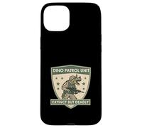 Unidad de Patrulla Dino Extinta Pero Mortal Guerrero Arte Triceratops Carcasa para iPhone 15 Plus