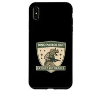 Unidad de Patrulla Dino Extinta Pero Mortal Guerrero Arte Triceratops Carcasa para iPhone XS Max