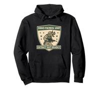 Unidad de Patrulla Dino Extinta Pero Mortal Guerrero Arte Triceratops Sudadera con Capucha