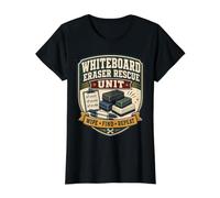 Unidad de Rescate de Borrador de Pizarra Blanca Camiseta gráfica económica, Mujer, Negro, S