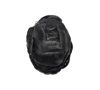 Unidad de sistema de reemplazo de cabello liso, Base de encaje completo, cabello humano, peluquín for hombres, rayita Natural(6x9)