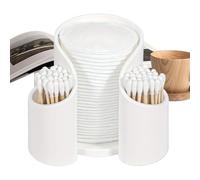 Unidad de soporte Qtip de escritorio - Qtips Titular Dispensador Caso Organizador, Colocación Flexible Vanity Maquillaje Organizador Almohadillas de algodón Copas Artículos de de seda | Solución